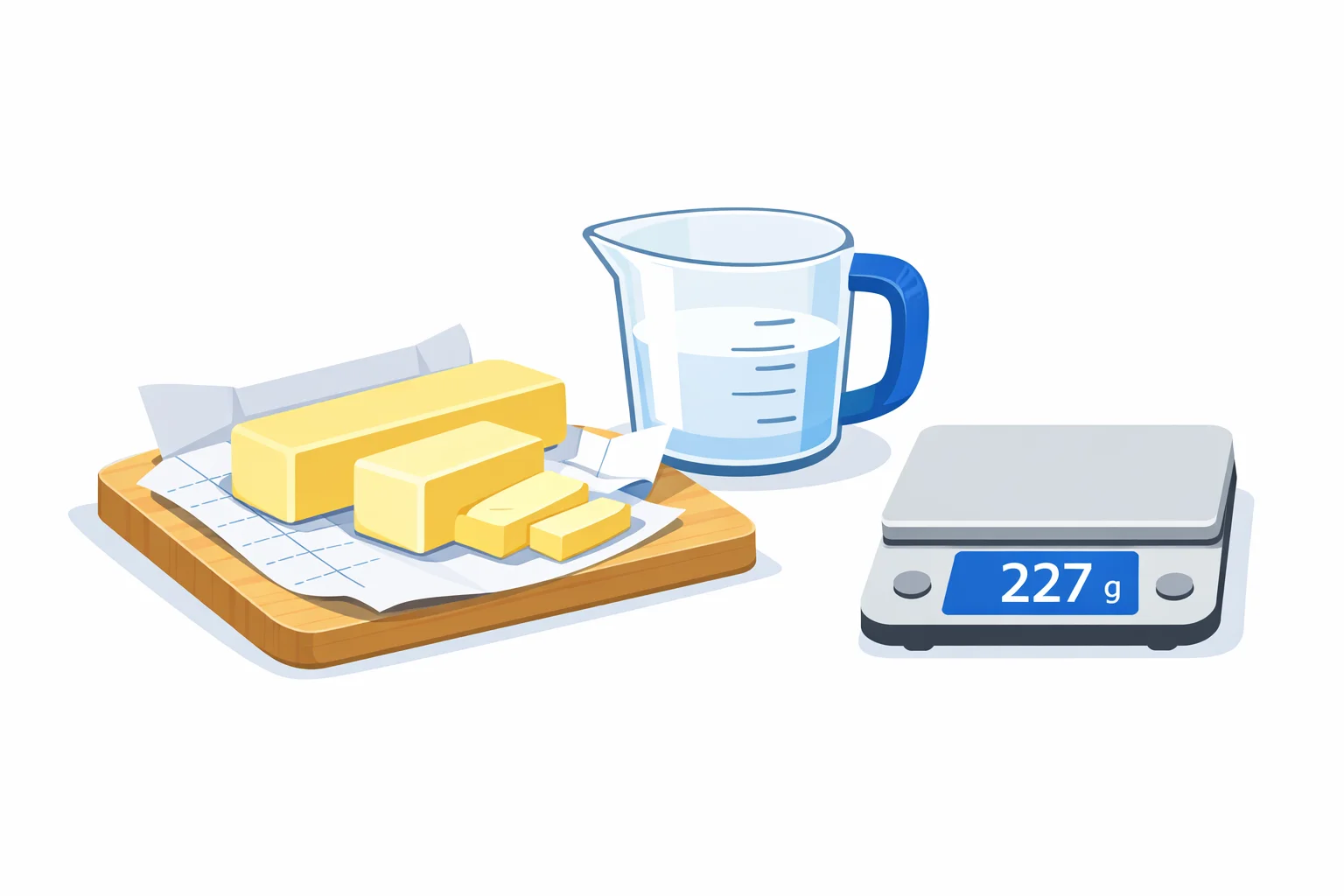 Cups to Grams – Butter
