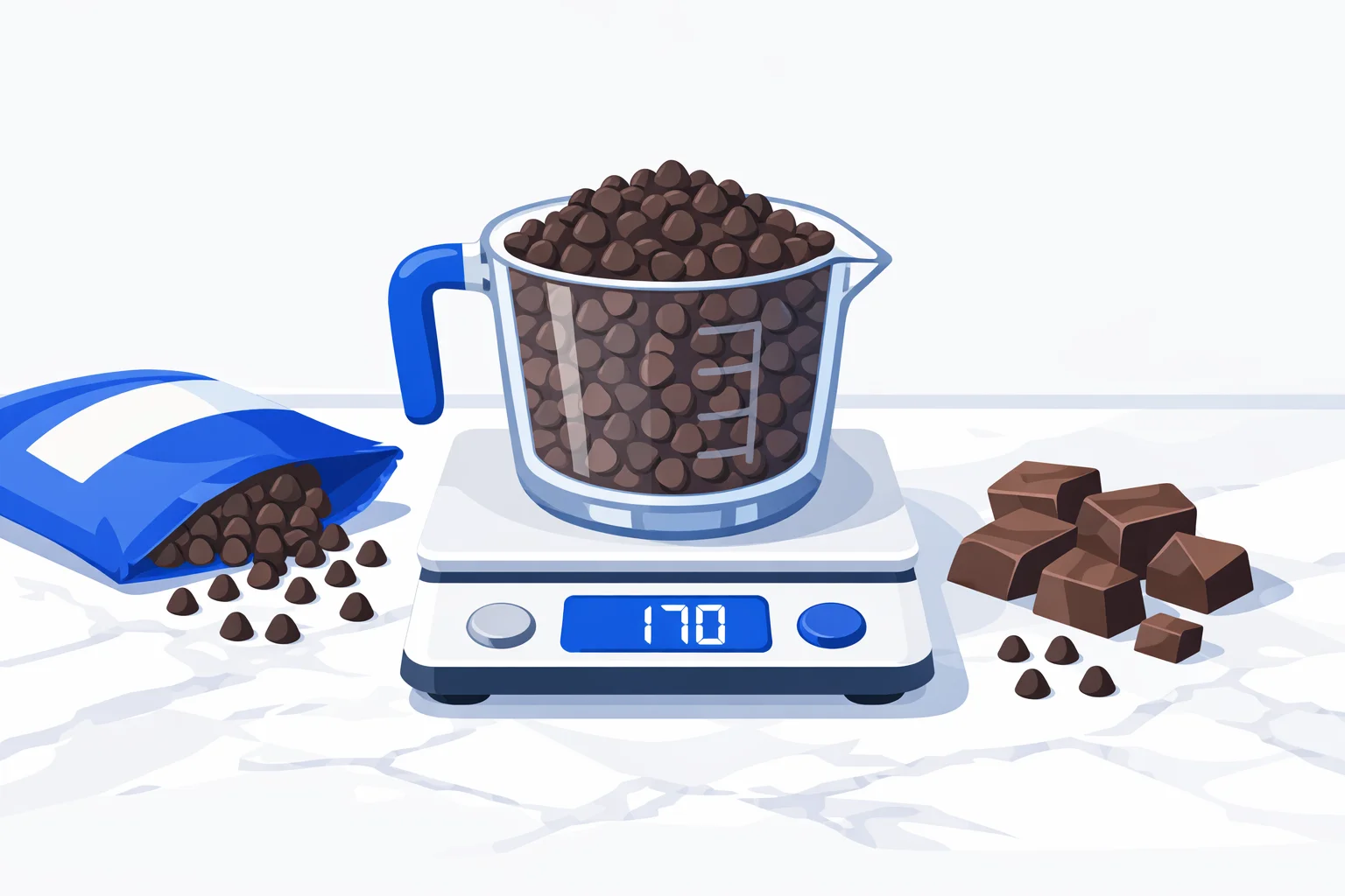 Cups to Grams – Chocolate Chips