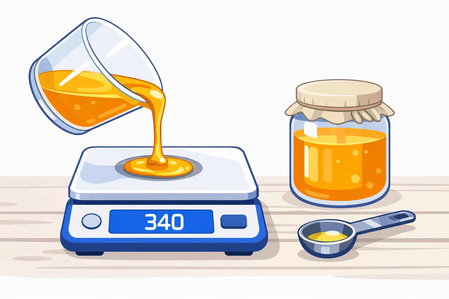 Cups to Grams – Honey
