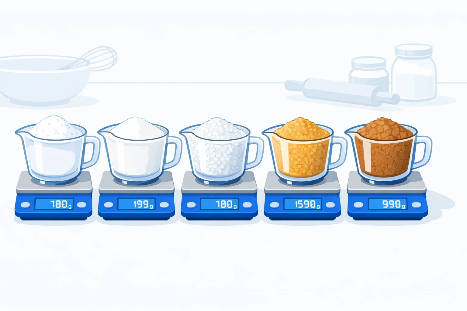 Cups to Grams – Sugar