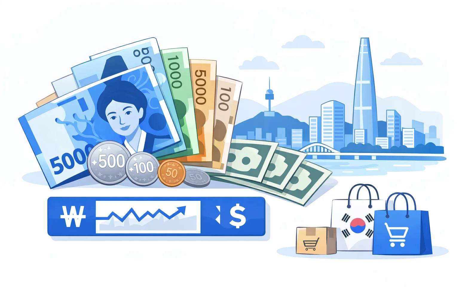 KRW to USD Converter